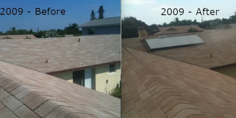 Solar install, before and after